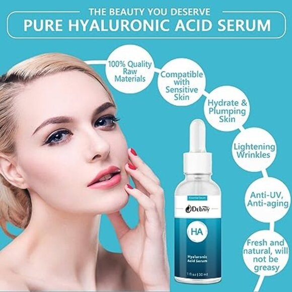 Hyaluronic Acid Serum Anti-Aging treatment (1fl oz/ 30ml) NEW Sealed - Picture 5 of 6
